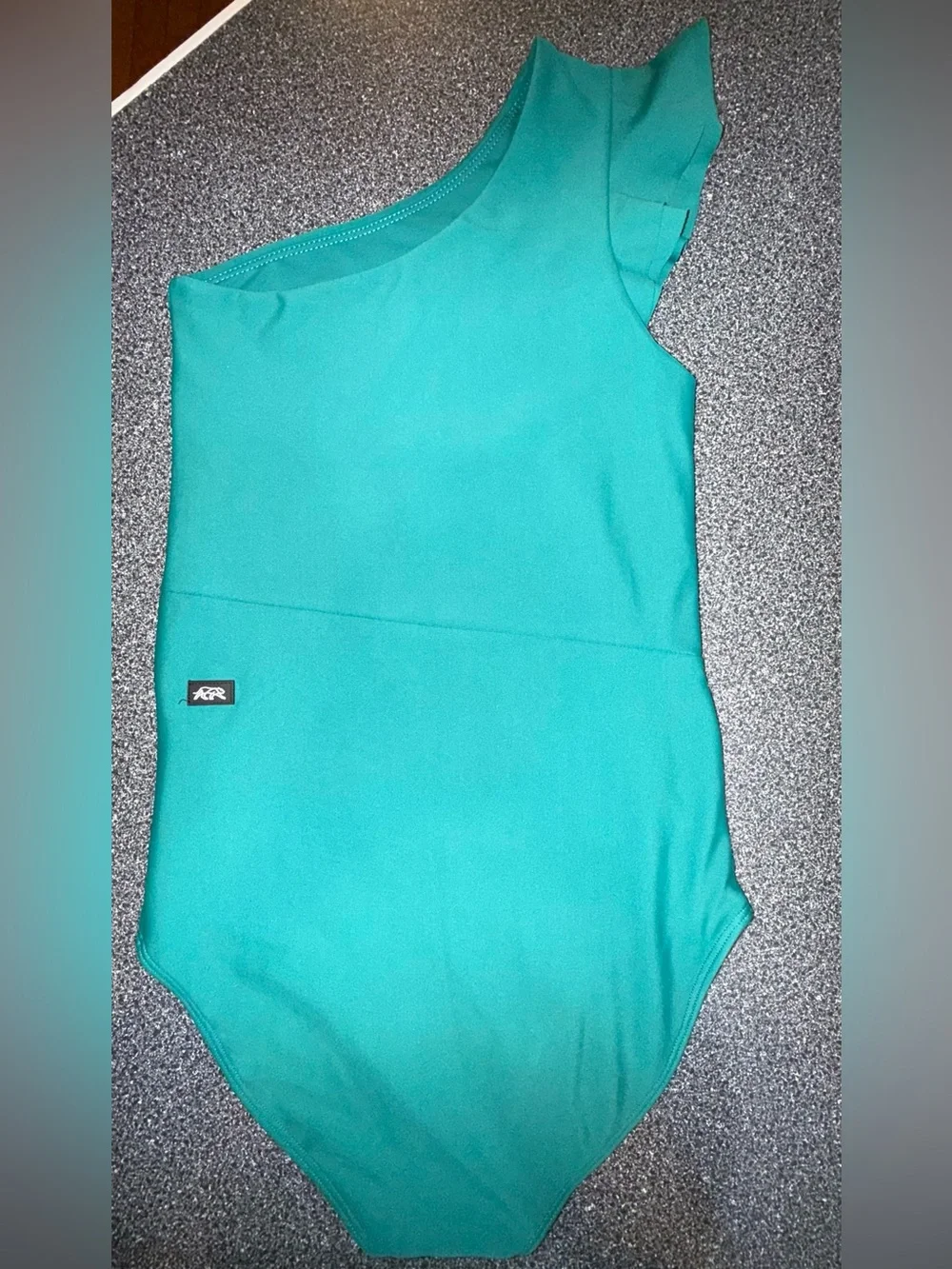 Tiger Friday One Shoulder Leotard Size Adult Small Green
